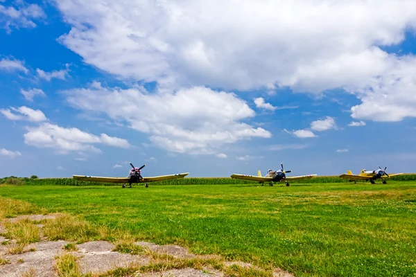 Aviões de hélice vintage — Fotografia de Stock