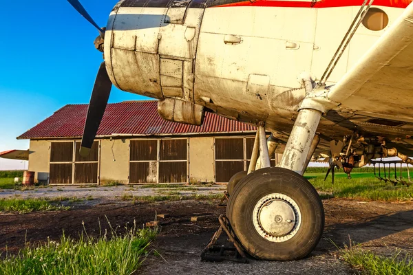 Uçak tekerlek — Stok fotoğraf