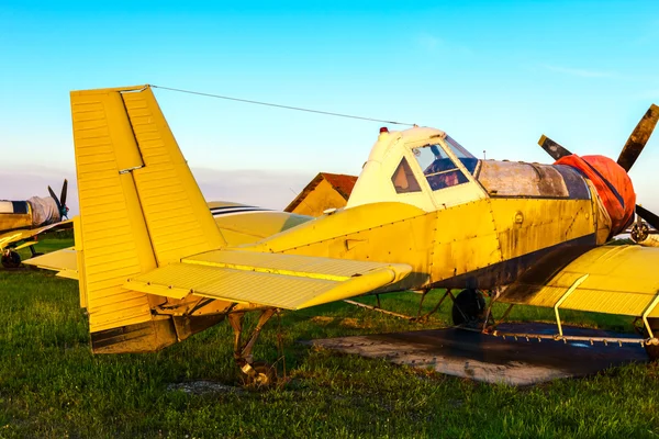 Vintage Propeller flygplan — Stockfoto