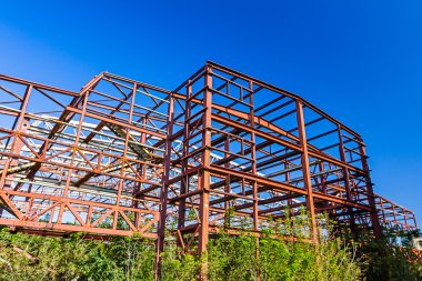 Kırsal terkedilmiş çelik konstrüksiyon