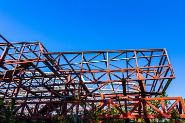 Kırsal terkedilmiş çelik konstrüksiyon