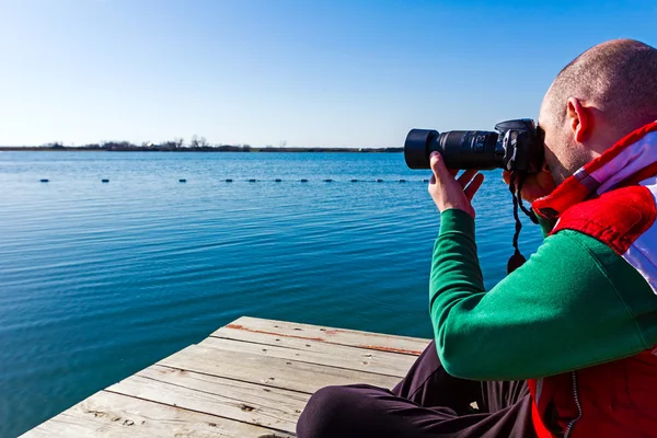 Fotografen ta foto — Stockfoto