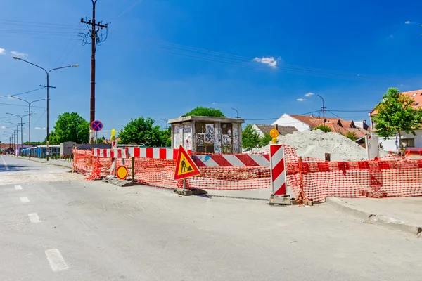 We are working, caution — Stock Photo, Image