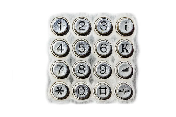 Public telephone keypad — Stock Photo, Image