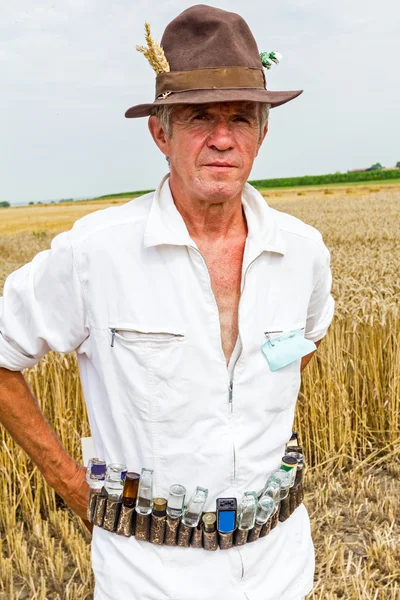 Portret van een senior boer. — Stockfoto