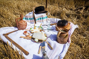 Eski zamanlarda, açık gibi Retro Kahvaltı.