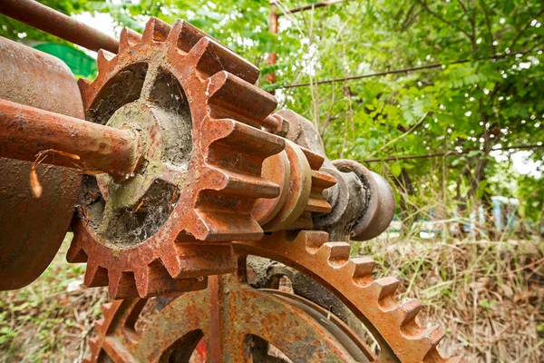 Little and big rusty gears. — Stock Photo, Image