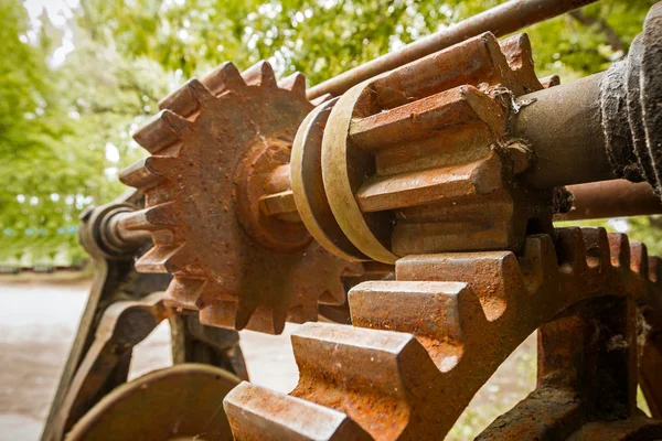 Little and big rusty gears. — Stock Photo, Image