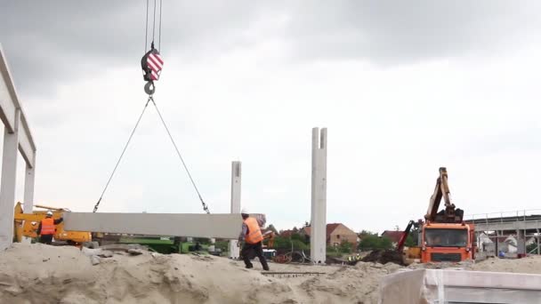 Grue mobile fonctionne . — Video