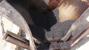 Makine döşeme yol asfalt. Asfalt yayıcı.