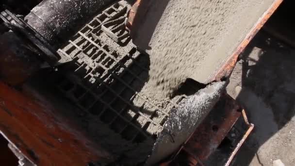 Ayrıntı'nın beton mikser. — Stok video