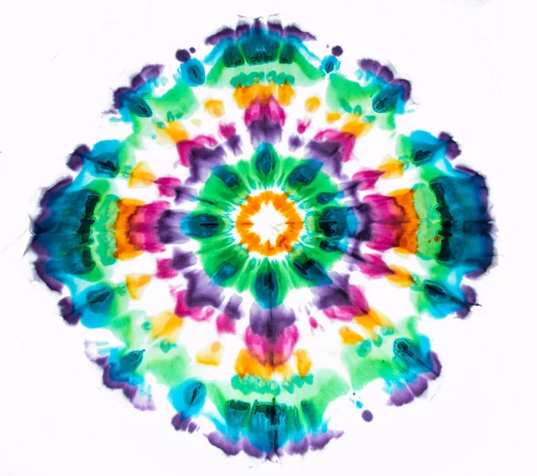 Brilliant Patterns Made Using Tie Dye — Stock Photo, Image