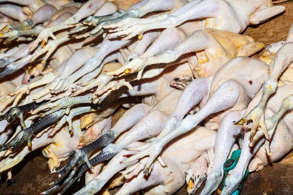 Mercado Asiático Carne Confrontando Com Ocidentais — Fotografia de Stock