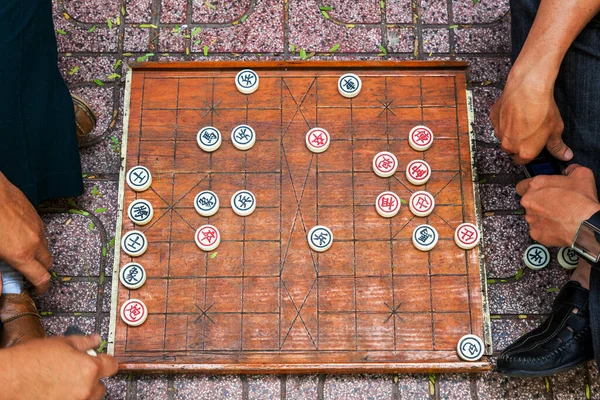 Xiangqi Também Chamado Xadrez Chinês Jogo Tabuleiro Estratégia Para Dois — Fotografia de Stock