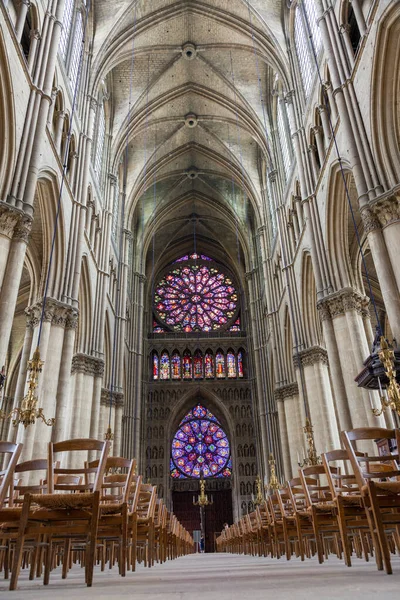 Die Kathedrale Notre Dame Reims Aus Dem Jahrhundert Die Ersten — Stockfoto