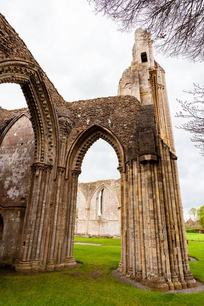 Glastonbury Abbey Est Monastère Situé Glastonbury Dans Somerset Angleterre Ses — Photo