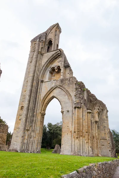 Abadía Glastonbury Fue Monasterio Glastonbury Somerset Inglaterra Sus Ruinas Edificio — Foto de Stock