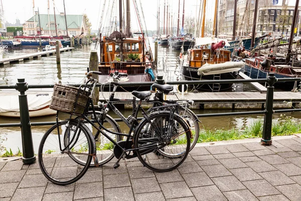 Cycling Amsterdam Main Mode Transport Parking Lot — Stock Photo, Image