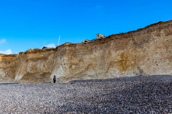 Les Falaises Blanches Douvres Qui Font Partie Formation North Downs — Photo