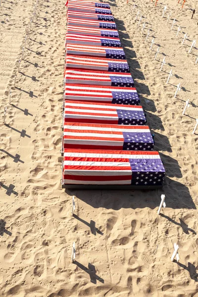 Protesta Contro Guerra Sulla Spiaggia Santa Monica Aprile 2011 Oltre — Foto Stock