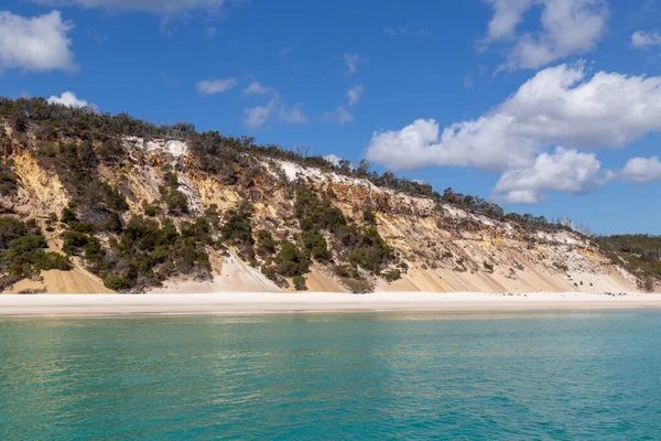 Famous Fraser Island Είναι Παγκόσμια Hertitage Αναφέρονται Μεγαλύτερο Νησί Της — Φωτογραφία Αρχείου