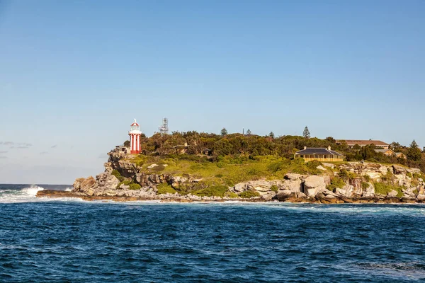 Hornby Lighthouse Staat Hoog Bij South Head Buurt Van Watsons — Stockfoto