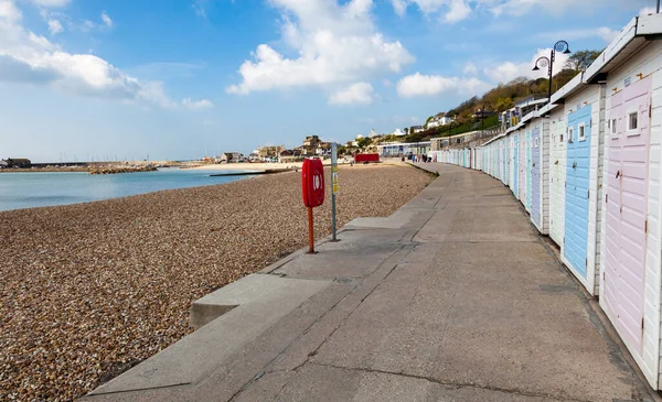 Lyme Regis Aldeia Costa Jurássica Reino Unido Famosa Por Fósseis — Fotografia de Stock