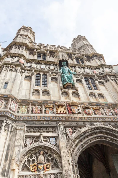 597 Yılında Kurulan Canterbury Katedrali Gotik Romanca Unsurların Yer Aldığı — Stok fotoğraf