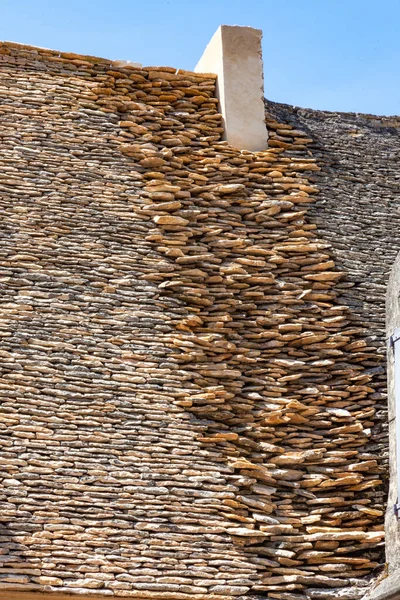 Toit Pierre Unique Construit Avec Une Grande Simplicité Marqueyssac Présente — Photo