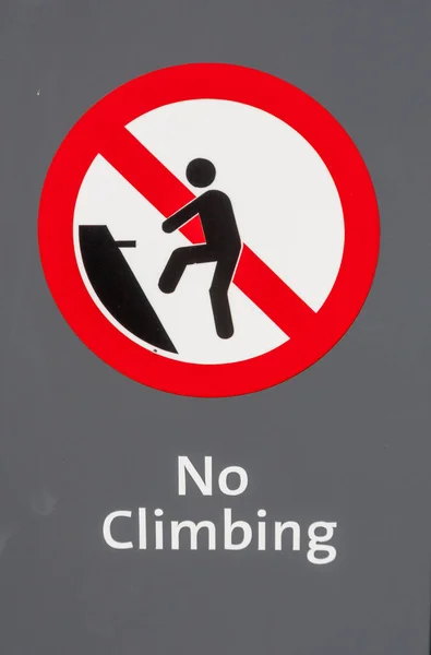 Warning Climbing — Stock Photo, Image