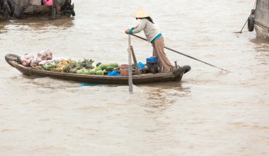Mekong üzerinde tekne
