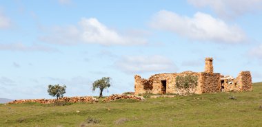 abandoned homestead in Flinders Ranges Australia clipart
