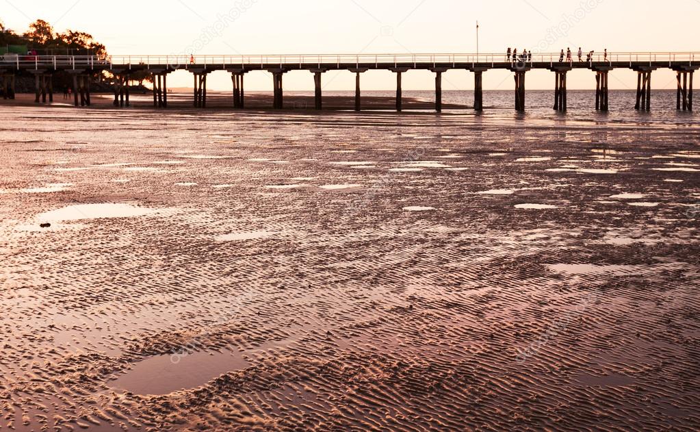 Urangan Pier  at sunset Hervey Bay Queensland