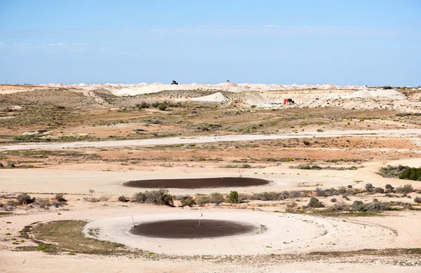 Campo de golfe do deserto — Fotografia de Stock