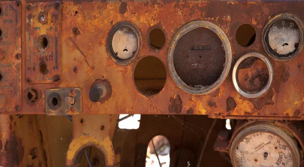 Old wreck dashboard — Stock Photo, Image