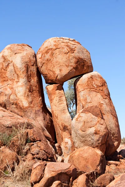 Giant boulders Devils Marbles Australia Stock Photo