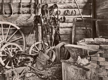 old blacksmith clipart