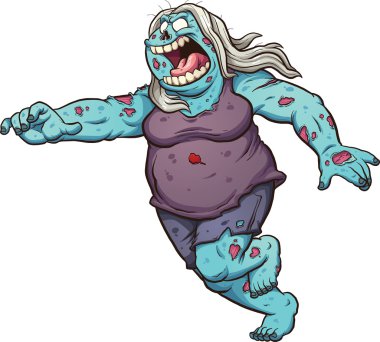 Çizgi film zombi çalışan