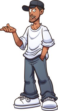 çizgi adam konuşuyor