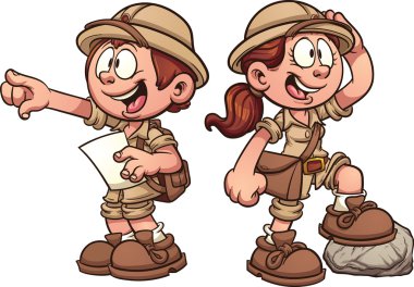 Çizgi film safari çocuklar