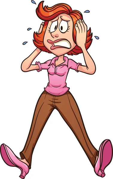 100,000 Scared woman Vector Images | Depositphotos
