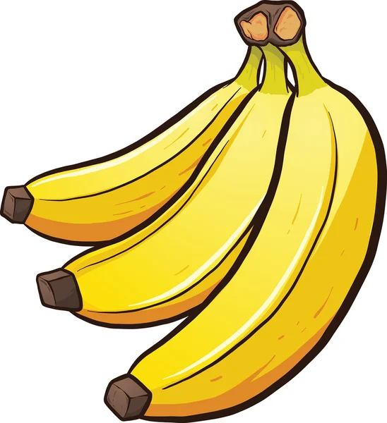 Bundel van cartoon bananen — Stockvector