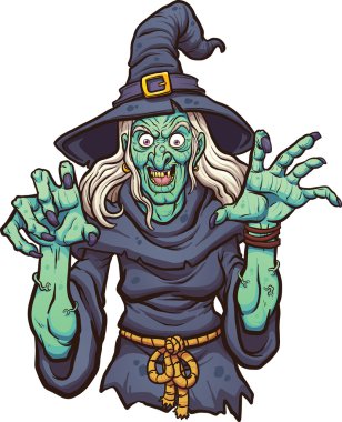 Evil karikatür cadı