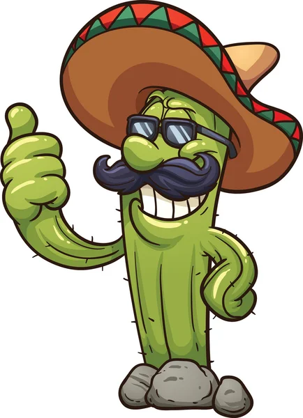 Meksykanin kaktusa — Wektor stockowy