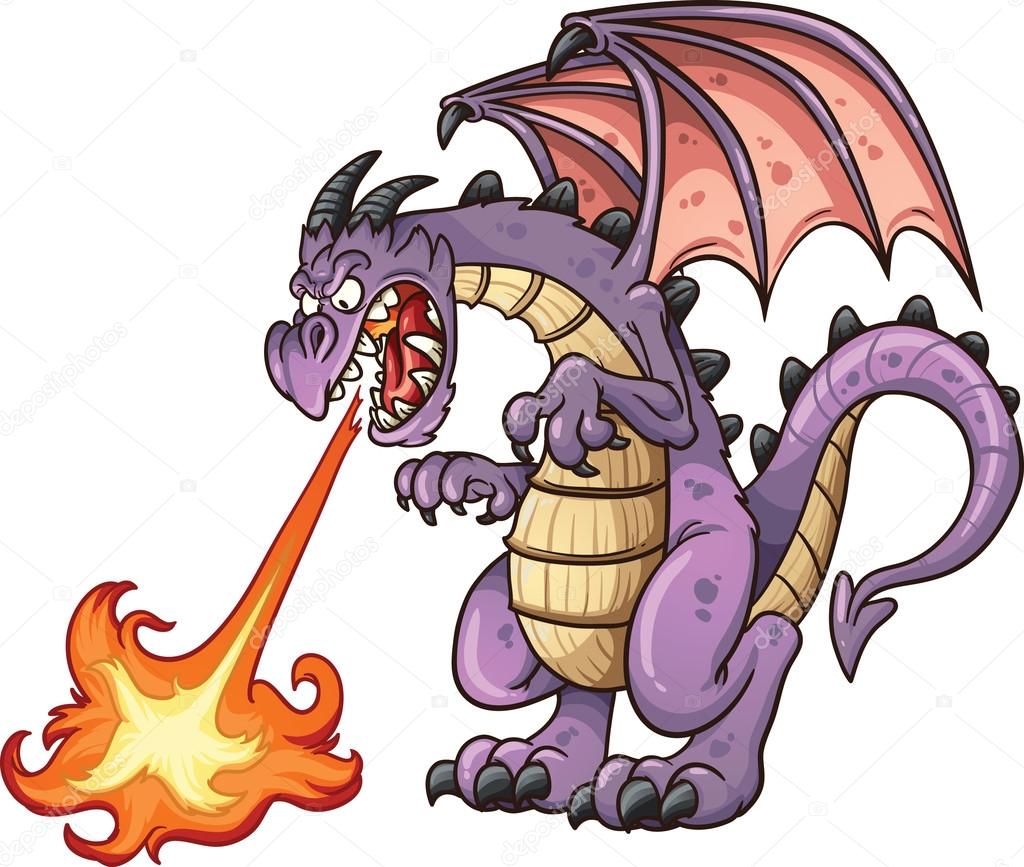 Злой дракон для детей