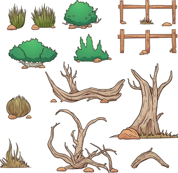 Elementos del desierto — Archivo Imágenes Vectoriales