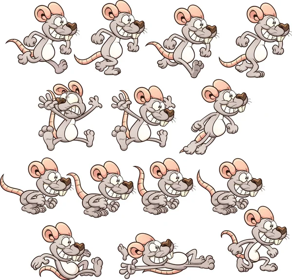 Ratón de dibujos animados — Vector de stock