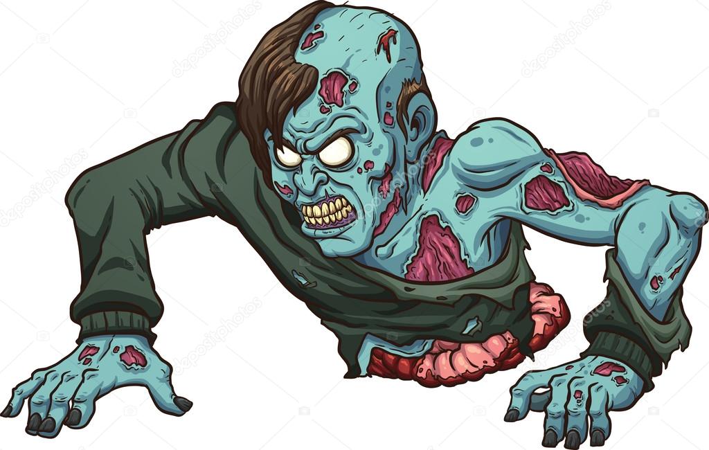 Crawling zombie