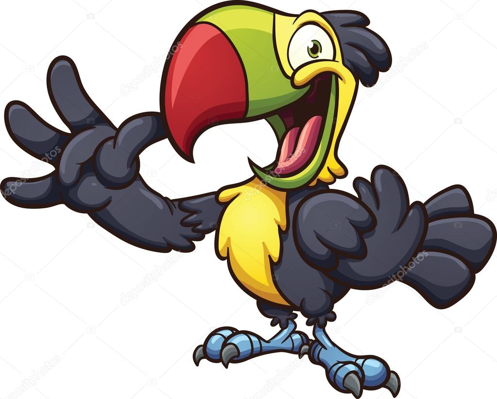 Cartoon toucan