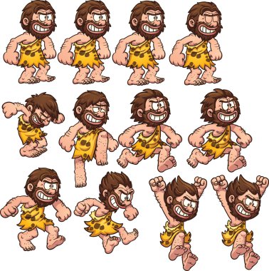 Cartoon caveman clipart